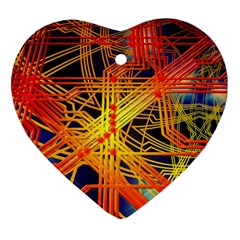 Board Circuits Control Center Trace Heart Ornament (two Sides) by Pakrebo