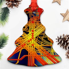 Board Circuits Control Center Trace Ornament (christmas Tree)  by Pakrebo