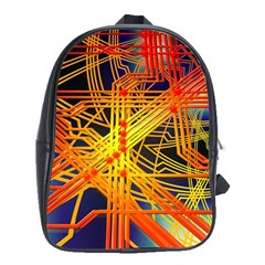 Board Circuits Control Center Trace School Bag (xl) by Pakrebo