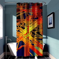 Board Circuits Control Center Trace Shower Curtain 36  X 72  (stall)  by Pakrebo