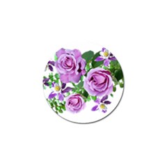 Flowers Roses Aquilegias Ferns Golf Ball Marker (4 Pack) by Pakrebo