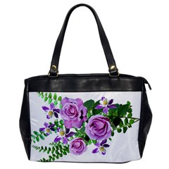 Flowers Roses Aquilegias Ferns Oversize Office Handbag by Pakrebo