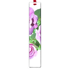 Flowers Roses Aquilegias Ferns Large Book Marks by Pakrebo