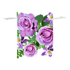 Flowers Roses Aquilegias Ferns Lightweight Drawstring Pouch (s)