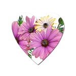 Flowers Daisies Arrangement Garden Heart Magnet Front