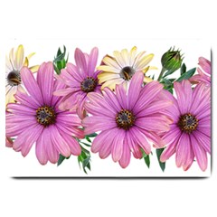 Flowers Daisies Arrangement Garden Large Doormat  by Pakrebo