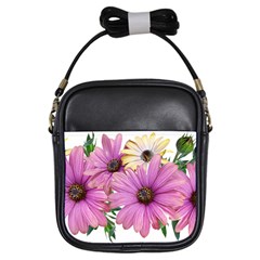 Flowers Daisies Arrangement Garden Girls Sling Bag by Pakrebo