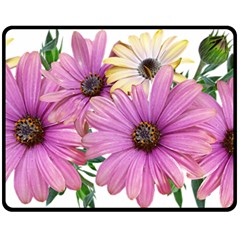 Flowers Daisies Arrangement Garden Fleece Blanket (medium)  by Pakrebo