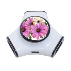 Flowers Daisies Arrangement Garden 3-port Usb Hub