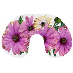 Flowers Daisies Arrangement Garden Travel Neck Pillow by Pakrebo