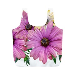 Flowers Daisies Arrangement Garden Full Print Recycle Bag (m) by Pakrebo