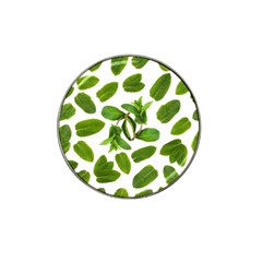 Mint Seamless Pattern Leaf Green Hat Clip Ball Marker (4 Pack) by Pakrebo