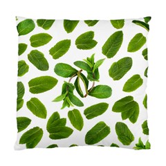 Mint Seamless Pattern Leaf Green Standard Cushion Case (one Side) by Pakrebo