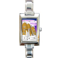 Europa Positive Thinking Mountain Rectangle Italian Charm Watch by Pakrebo