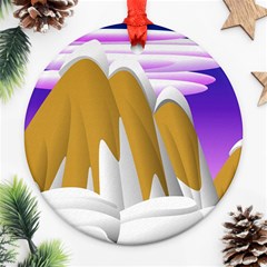 Europa Positive Thinking Mountain Ornament (round) by Pakrebo