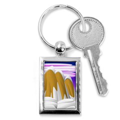 Europa Positive Thinking Mountain Key Chain (rectangle) by Pakrebo