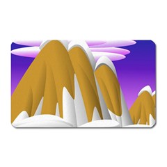 Europa Positive Thinking Mountain Magnet (rectangular) by Pakrebo