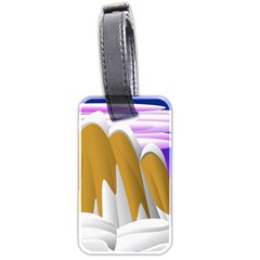 Europa Positive Thinking Mountain Luggage Tag (two Sides) by Pakrebo