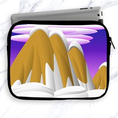 Europa Positive Thinking Mountain Apple Ipad 2/3/4 Zipper Cases by Pakrebo