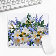 Flowers Lilies Arrangement Bouquet Large Mousepads by Pakrebo