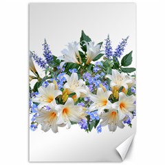 Flowers Lilies Arrangement Bouquet Canvas 24  X 36  by Pakrebo