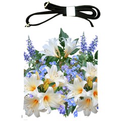 Flowers Lilies Arrangement Bouquet Shoulder Sling Bag by Pakrebo