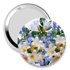 Flowers Lilies Arrangement Bouquet 3  Handbag Mirrors by Pakrebo