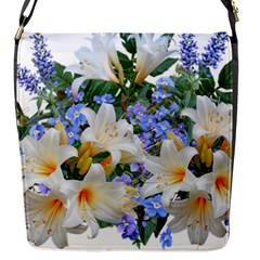 Flowers Lilies Arrangement Bouquet Flap Closure Messenger Bag (s) by Pakrebo