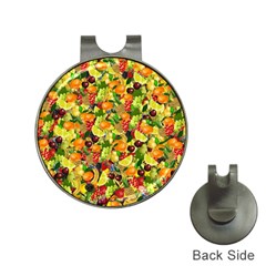 Background Pattern Structure Fruit Hat Clips With Golf Markers by Pakrebo