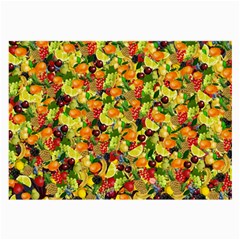 Background Pattern Structure Fruit Large Glasses Cloth (2 Sides) by Pakrebo