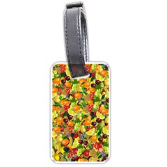 Background Pattern Structure Fruit Luggage Tag (one Side)