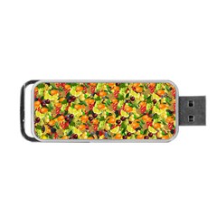 Background Pattern Structure Fruit Portable Usb Flash (two Sides) by Pakrebo