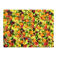 Background Pattern Structure Fruit Double Sided Flano Blanket (mini)  by Pakrebo