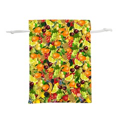 Background Pattern Structure Fruit Lightweight Drawstring Pouch (l) by Pakrebo