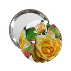 Flowers Roses Autumn Leaves 2 25  Handbag Mirrors by Pakrebo