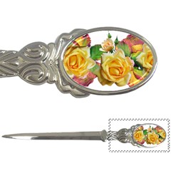 Flowers Roses Autumn Leaves Letter Opener by Pakrebo