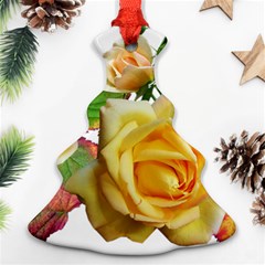 Flowers Roses Autumn Leaves Ornament (christmas Tree)  by Pakrebo