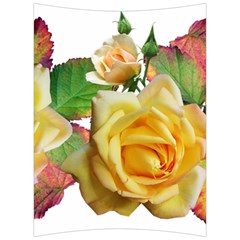 Flowers Roses Autumn Leaves Back Support Cushion by Pakrebo