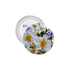 Flowers Roses White Mauve Babianas 1.75  Buttons