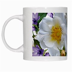 Flowers Roses White Mauve Babianas White Mugs