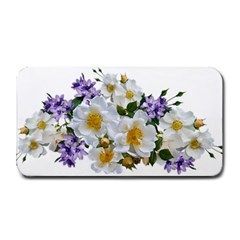 Flowers Roses White Mauve Babianas Medium Bar Mats