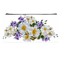 Flowers Roses White Mauve Babianas Pencil Cases