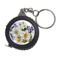 Flowers Roses White Mauve Babianas Measuring Tape