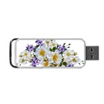 Flowers Roses White Mauve Babianas Portable USB Flash (One Side) Front