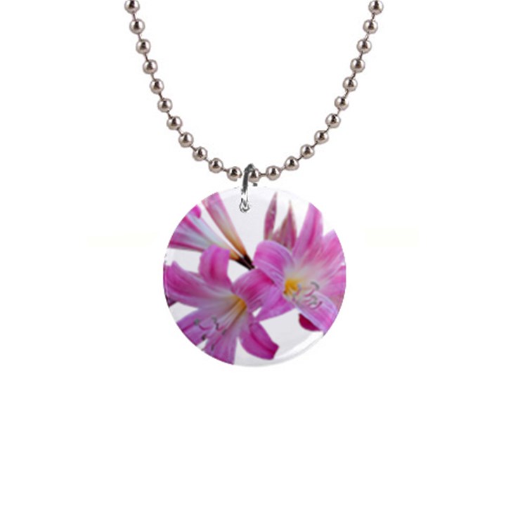 Lily Belladonna Easter Lily 1  Button Necklace