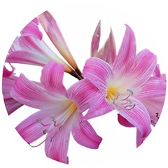 Lily Belladonna Easter Lily Wooden Puzzle Round by Pakrebo