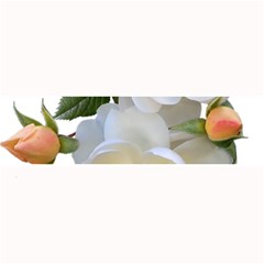 Roses Stamens Pollen Buds White Large Bar Mats by Pakrebo