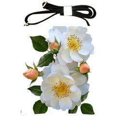 Roses Stamens Pollen Buds White Shoulder Sling Bag by Pakrebo