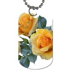 Roses Yellow Flowers Fragrant Dog Tag (one Side) by Pakrebo