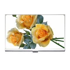 Roses Yellow Flowers Fragrant Business Card Holder by Pakrebo